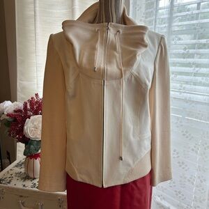 Elegant Cream St John Sport Women's Jacket